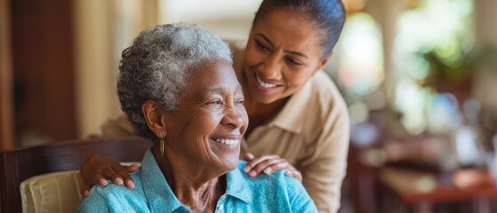Live-in caregiver supporting a client at home